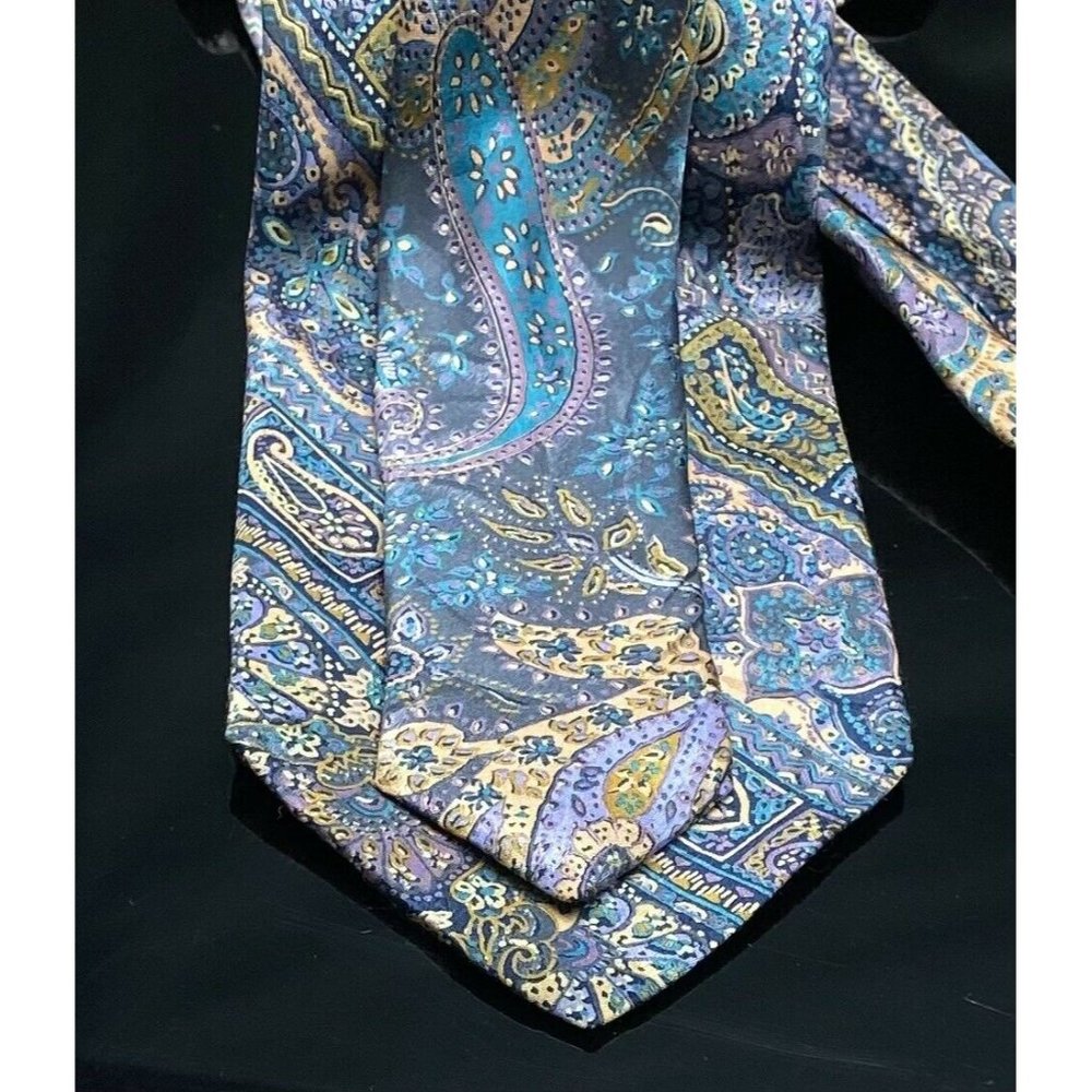 STUNNING $280 BRIONI Paisley Italian SILK TIE - Picture 5 of 6